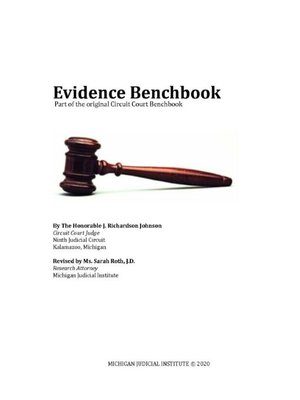 cover image of Evidence Benchbook